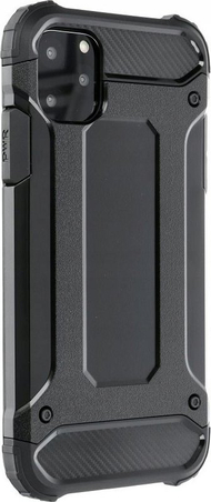 Futera mbrojtëse Armor për iPhone 16 Pro, PC TPU, e zezë