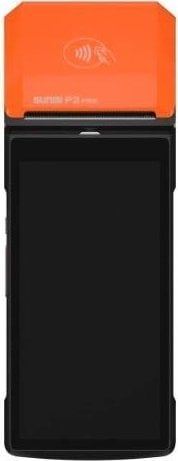 Terminal POS Sunmi P2 A9 Go, 2GB 16GB, NFC WiFi Lexues barkodi, portokalli e zezë