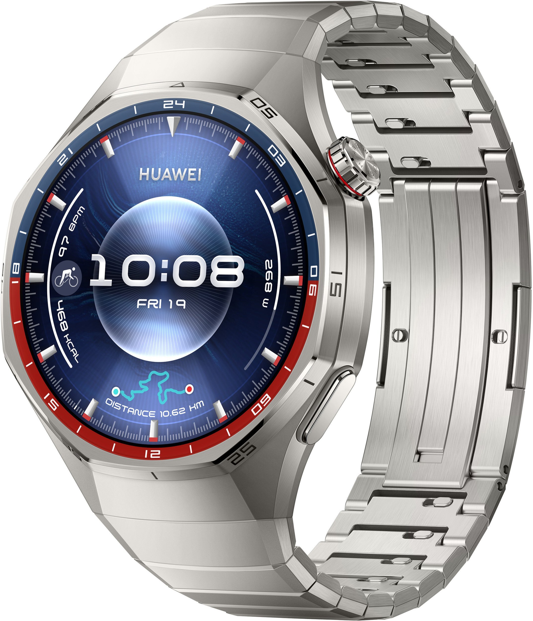 Orë inteligjente Huawei Watch GT6 Pro, 46mm, ekran 1.47" AMOLED, GPS, titanium