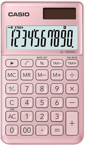 Kalkulator Casio SL 1000 SC PK, rozë