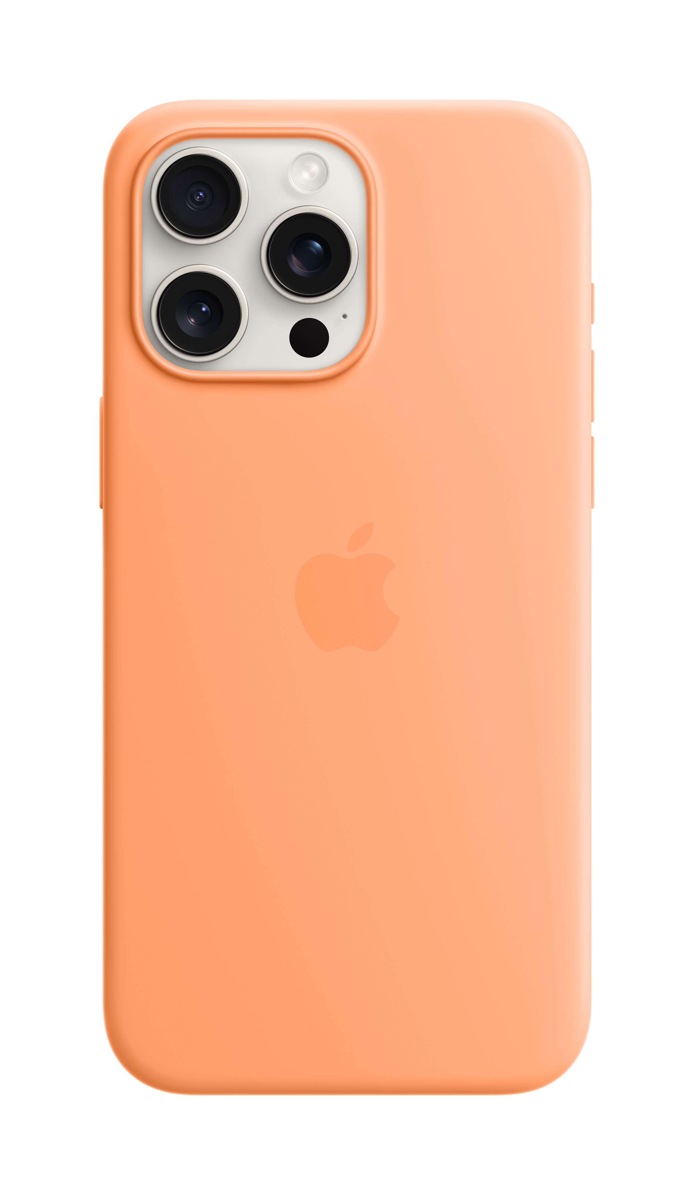 Apple iPhone 15 Pro Max Silicone Case me MagSafe, Orange Sorbet