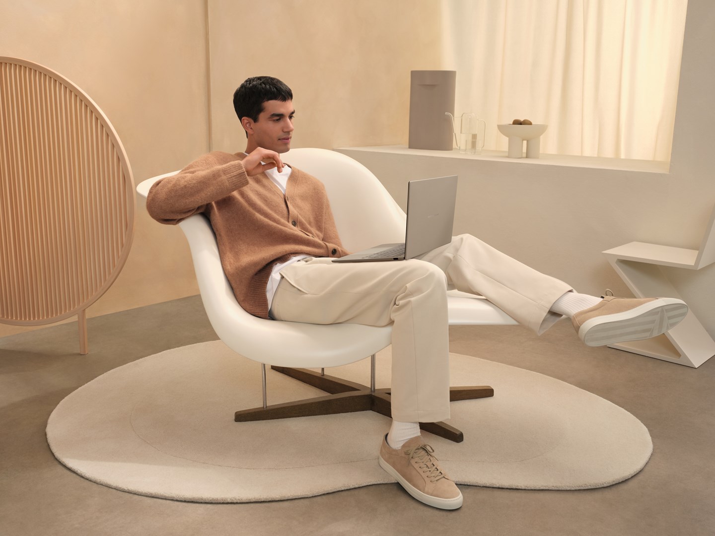 Laptop Asus Zenbook A14 OLED UX3407RA, 14", Snapdragon X Elite X1E-78-100, 32GB RAM, 1TB SSD, bezhë