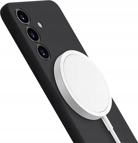 Mbulesë telefoni 3MK për Samsung Galaxy S24 Plus, silikoni, e zezë