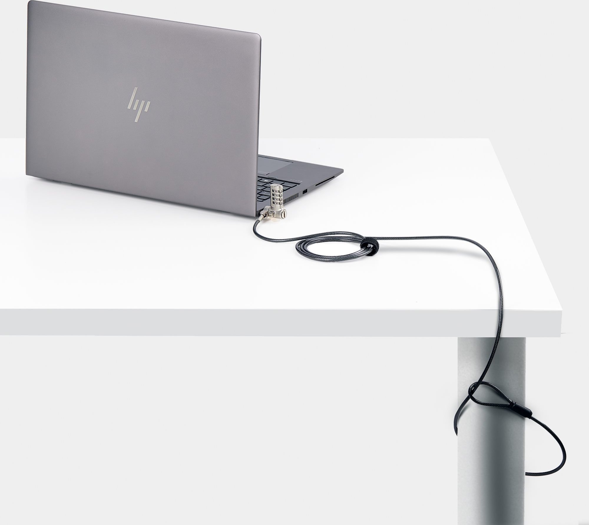 Kabllo sigurie për laptop StarTech.com Universal, 2m, bravë me kombinim, argjendtë