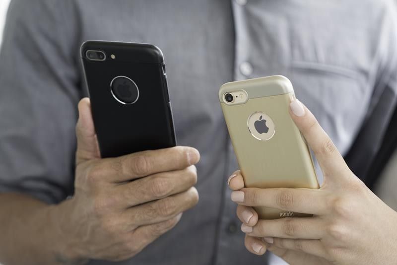 Kornizë mbrojtëse Moshi, iPhone 7, alumin, i zi