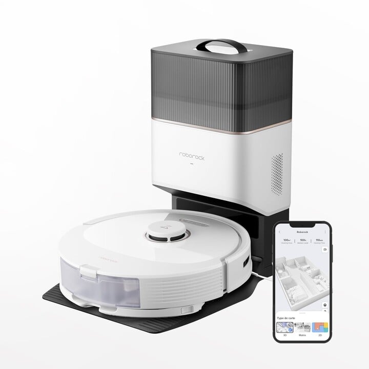 [OUTLET] Fshesë robotike me vakum Roborock Q8 Max+, e bardhë