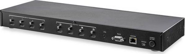 Ndarës matriks HDMI StarTech 4x4, 4K 60Hz, me Ethernet dhe audio, i zi