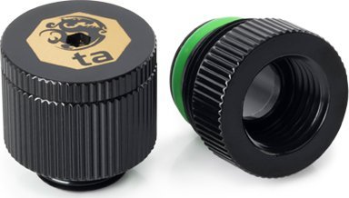 Aksesuar ftohës uji Bitspower Touchaqua, dalje uji G1/4", set 2 copë, i zi