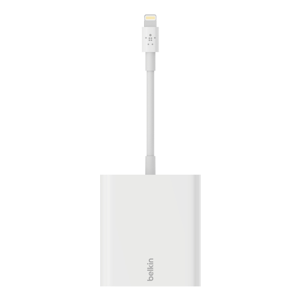 Përshtatës dhe karikues me Lightning Connector, i bardhë