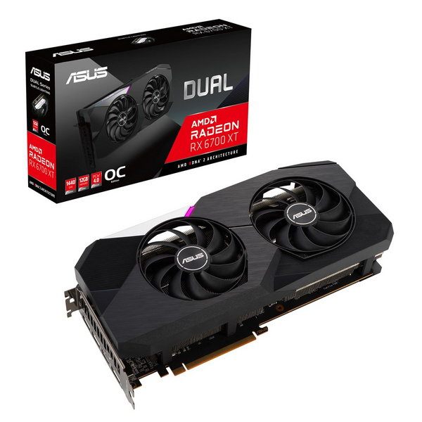 Kartelë grafike Asus RX Radeon 6700 XT Dual, 12GB GDDR6