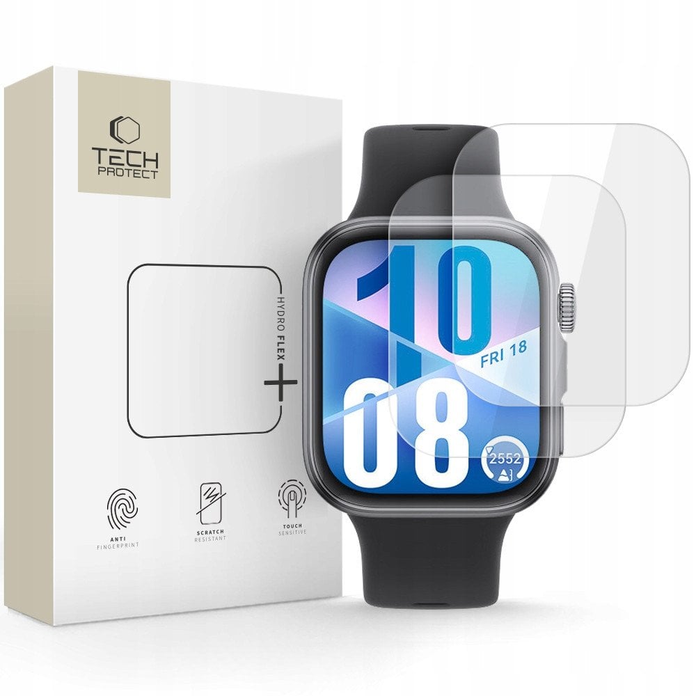 Mbulesë ekrani Tech-Protect Hydrogel Hydro Flex+, 2 copë, për Huawei Watch Fit 3 4, transparente