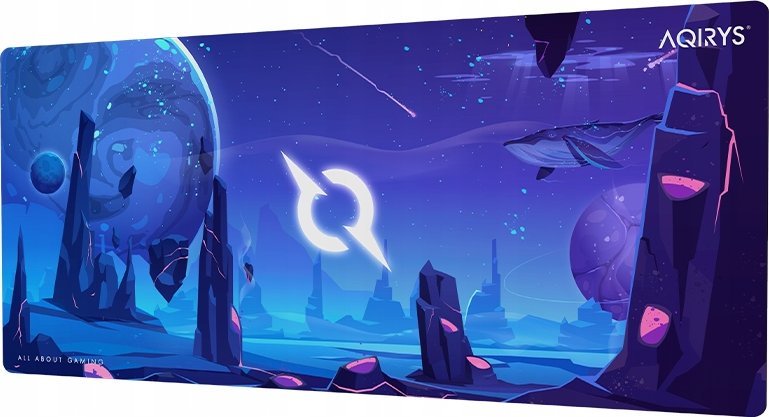 Mousepad AQIRYS Kraken Extra Large, sipërfaqe e madhe, antirrëshqitës, i zi