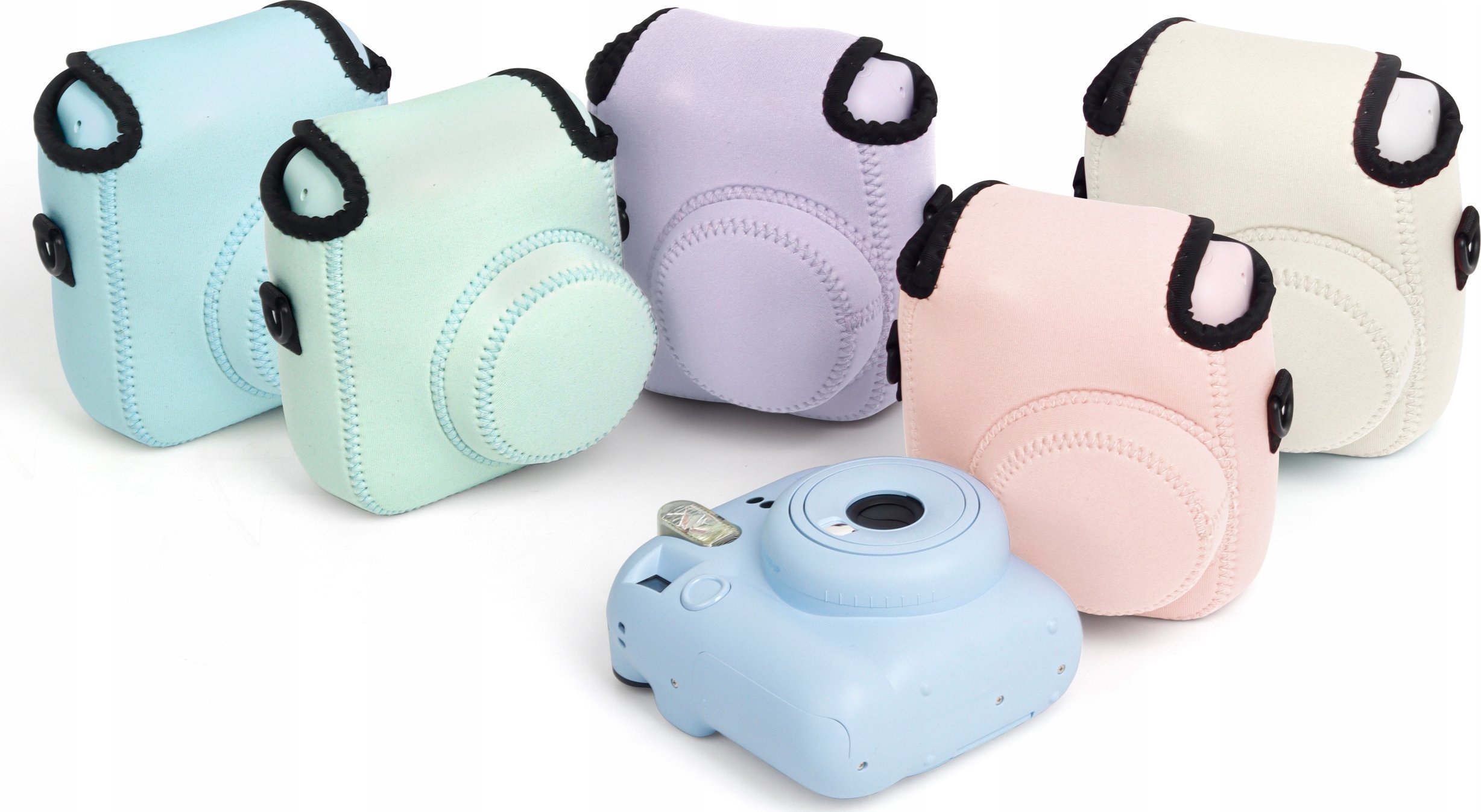 Kuti mbrojtëse LOVE INSTANT për kamera Fujifilm Instax Mini 12, neopren, vjollcë