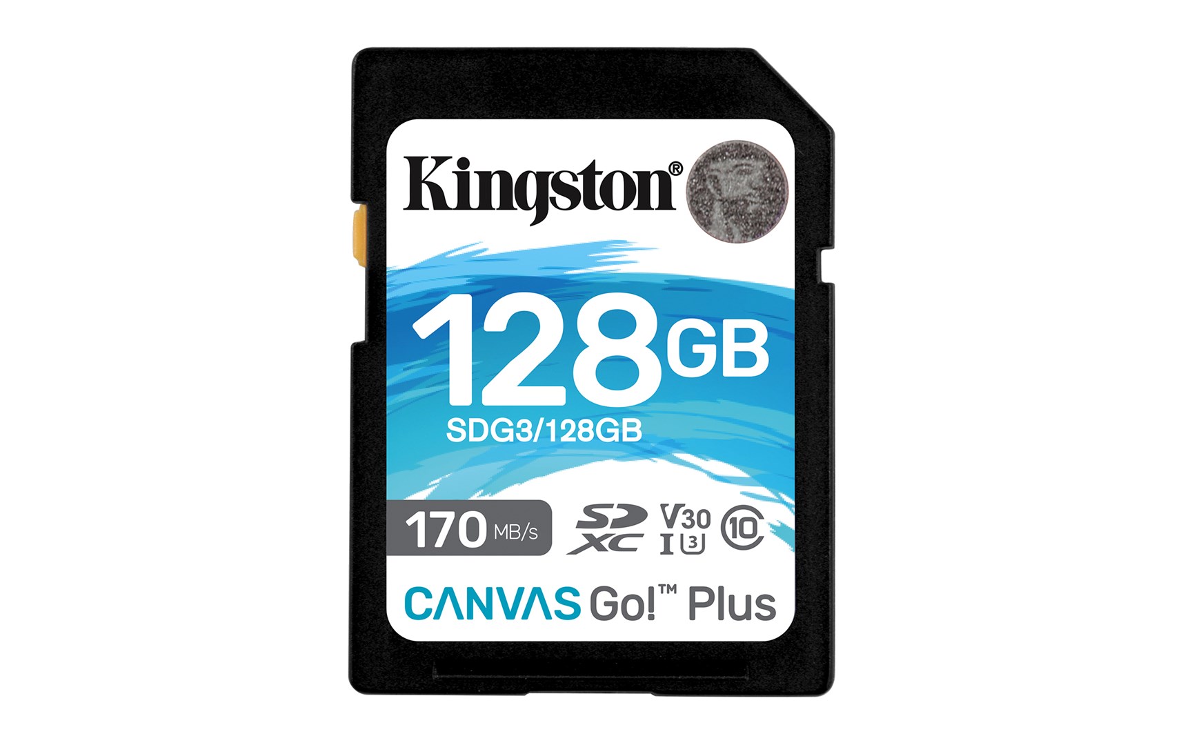 Kartë memorie Kingston Canvas Go Plus SD, 128GB, e zezë