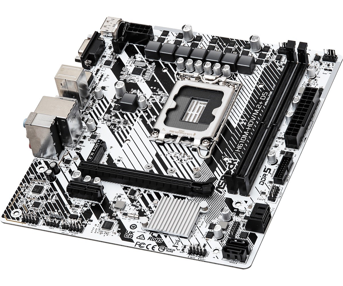 Pllakë amë Asrock H610M-HDV/M.2+ D5 Intel H610 LGA 1700 micro ATX