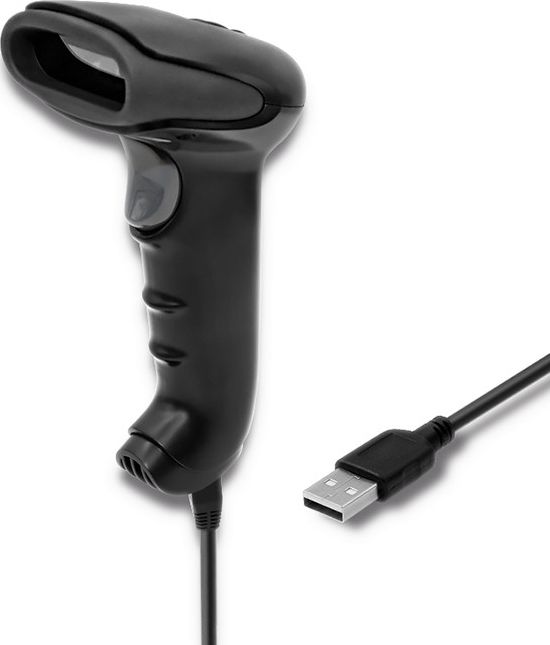 Lexues barkodi Qoltec Wired 1D 50866, me kabllo, 1D