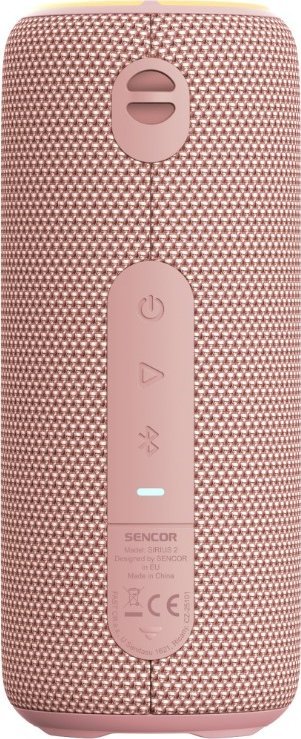 Altoparlant Bluetooth Sencor Sirius 2, 20W, IPX7, rozë