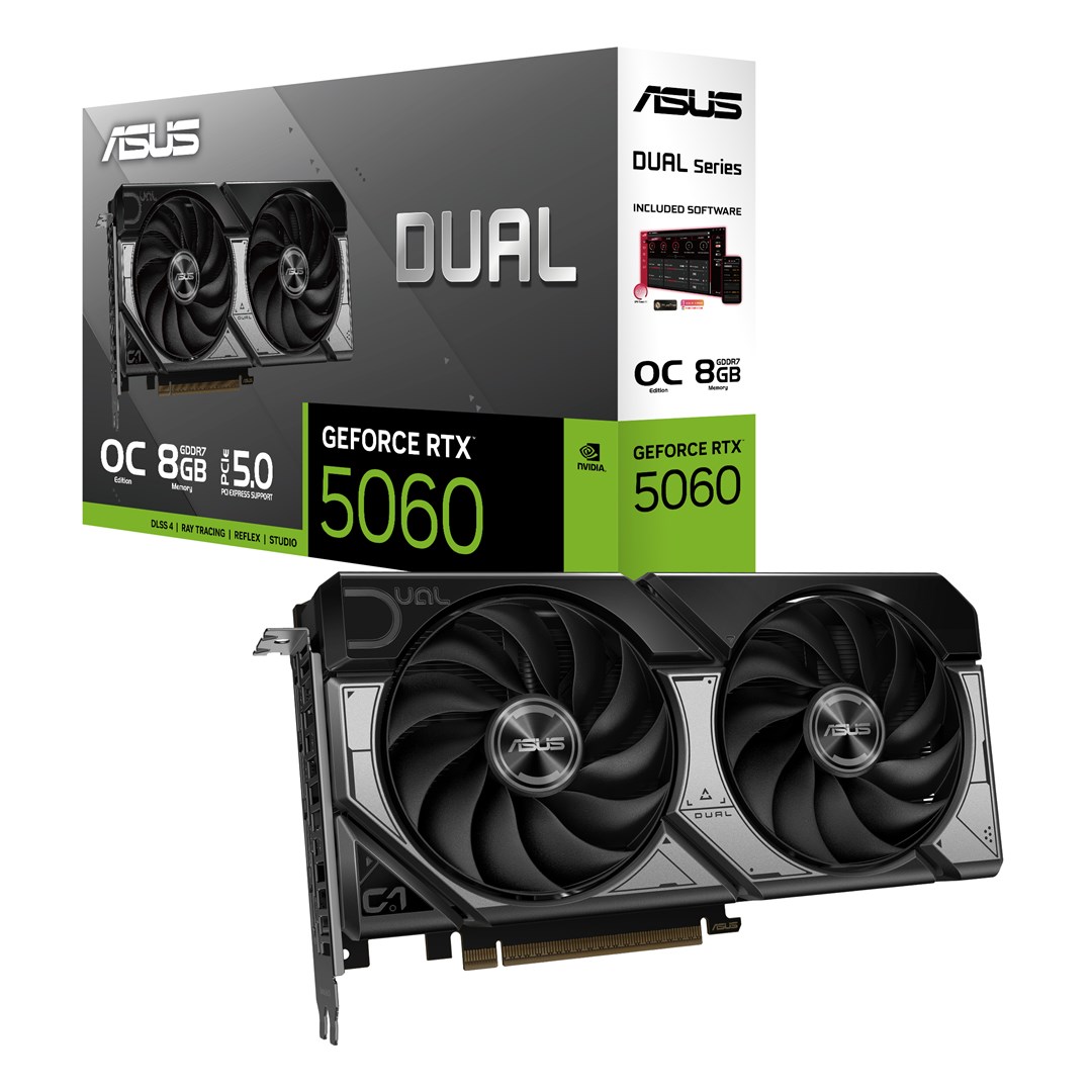 Kartelë grafike ASUS Dual -RTX5060-O8G NVIDIA GeForce RTX 5060 8 GB GDDR7