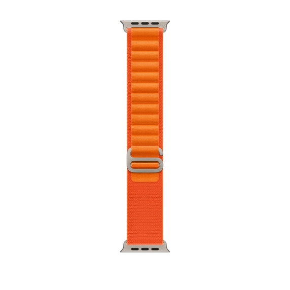 Apple Watch 49mm Band, Orange Alpine Loop - Medium