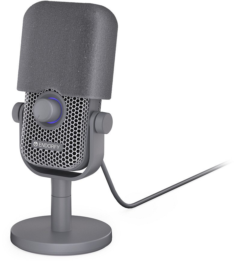 Mikrofon studio Endorfy Solum Voice S, USB, kardioid, i bardhë Onyx