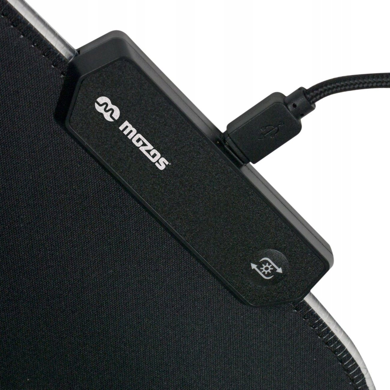 Mousepad gaming Mozos GAMING MP L, i madh, me ndriçim, i zi