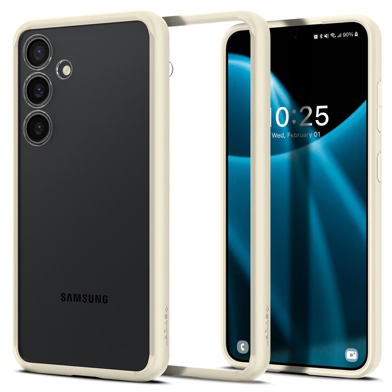 Mbështjellës për Samsung Galaxy S24 Spigen Ultra Hybrid, krem