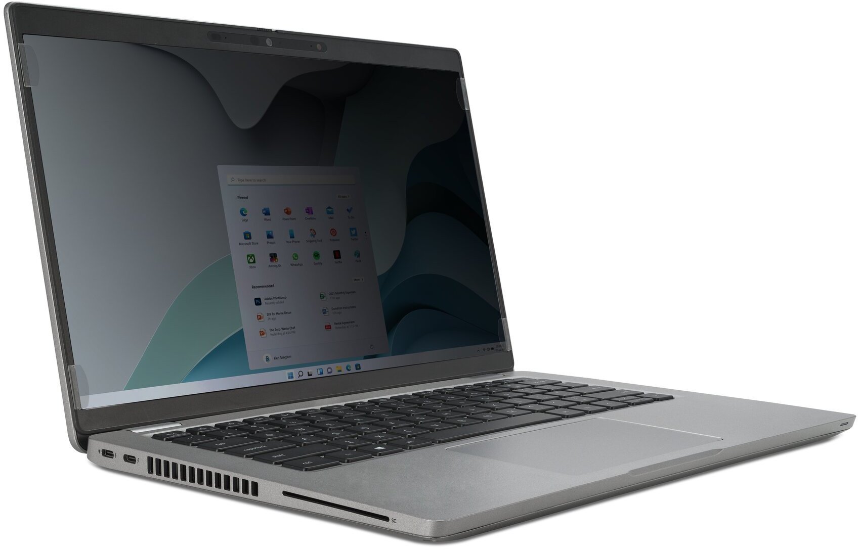 Filtër privatësie Kensington EQ, për laptop 15.6", raport 16:10, i zi