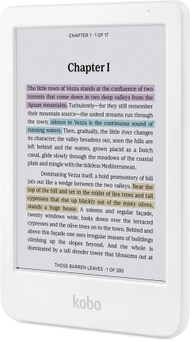 Lexues elektronik Kobo Clara Colour, 6" E Ink, 16GB, Wi-Fi, i bardhë