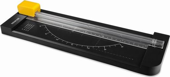 Gilotinë letre Sencor STR 210, format A4, prerje e drejtë dhe me valë, gri