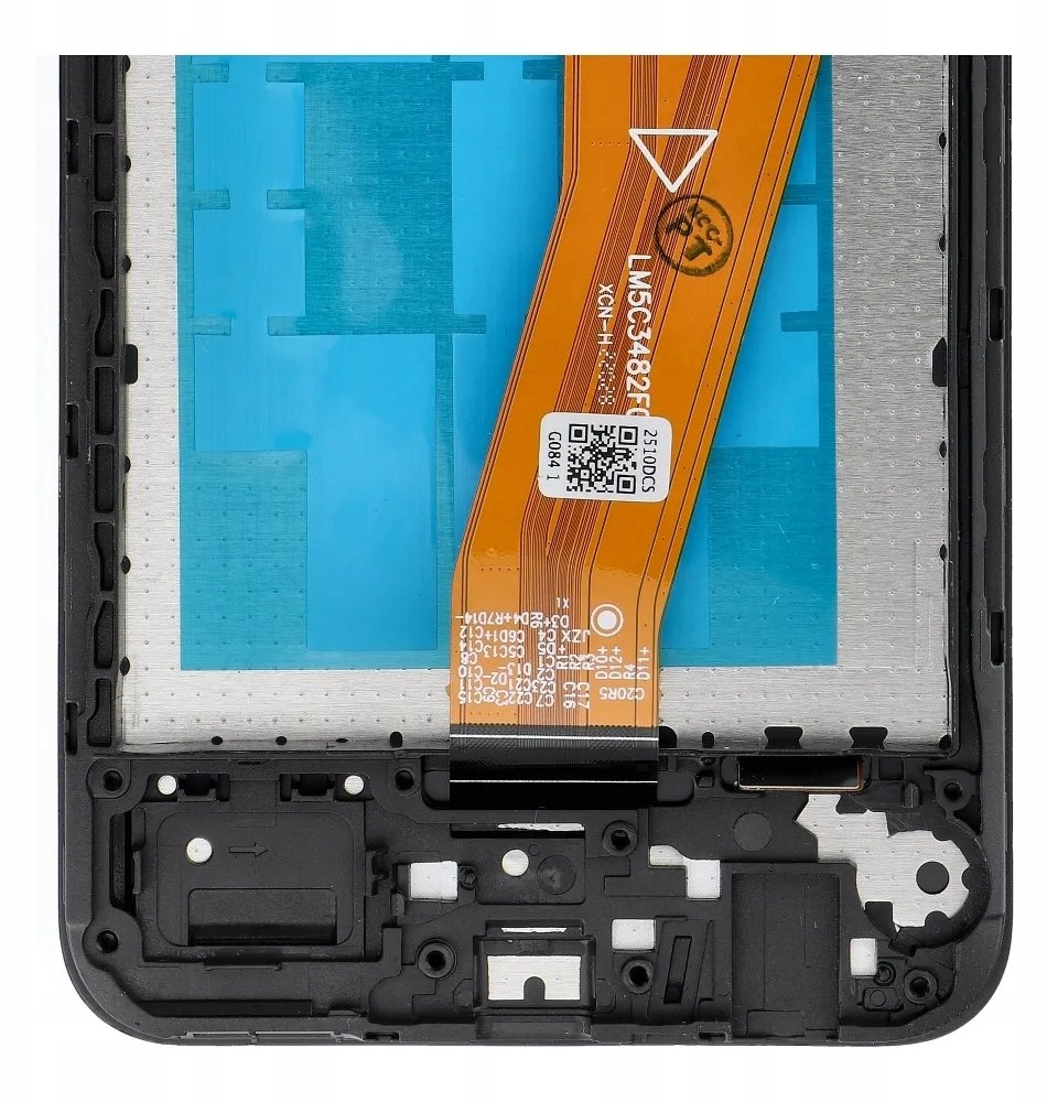 Ekran LCD OG me kornizë Samsung Galaxy A04e A042 F M, OEM, i zi