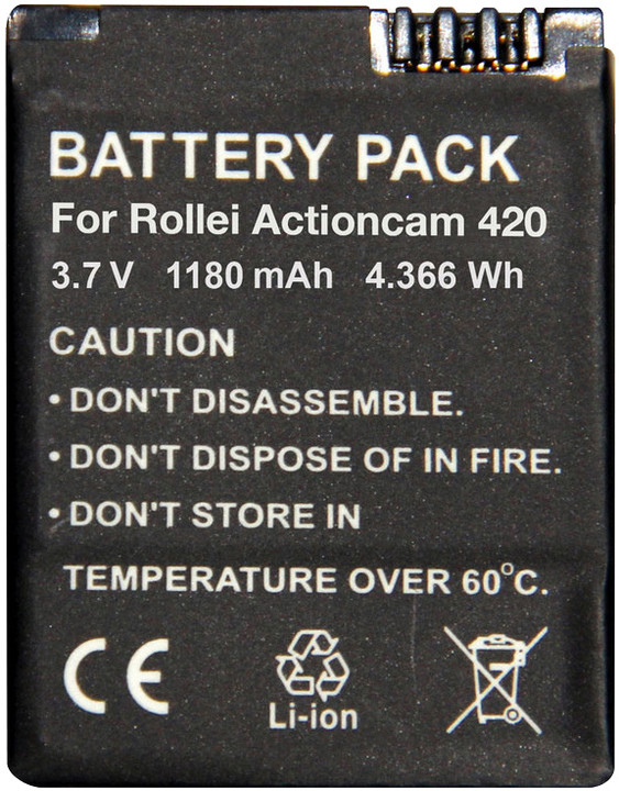 Bateri zëvendësuese Rollei për AC 420 Wi-Fi