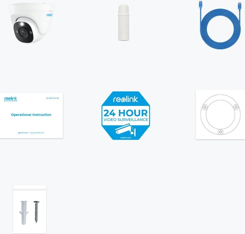 Kamerë sigurie Reolink P334, 8MP, 4K UHD, PoE, e bardhë