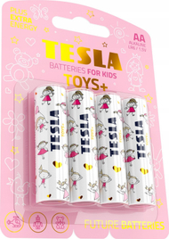 Bateri alkaline Tesla R6 AA TOYS+ GIRL, 1.5V, set 4 copë