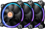 Ventilatorë për kasë Thermaltake Riing 14, set 3x140mm, RGB, të zinj