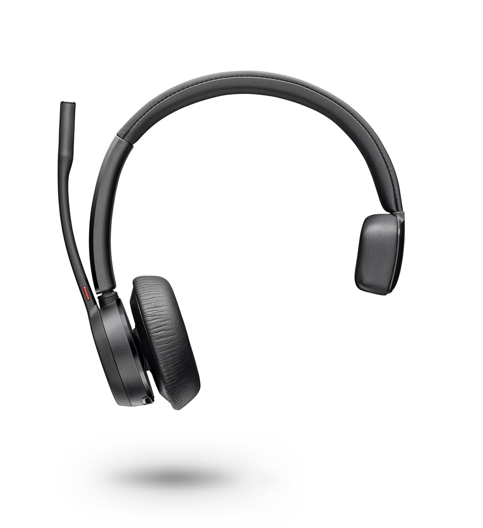 Kufje wireless Poly Voyager 4310 UC, Single-Ear, USB-A/Bluetooth, të zeza
