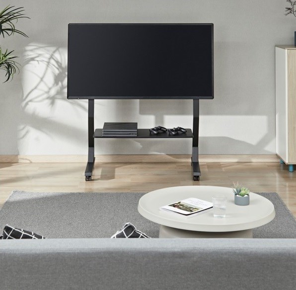 Mbajtëse për TV me rrota Art SD-22, 45”-90”, VESA 800x400, 60kg, e zezë