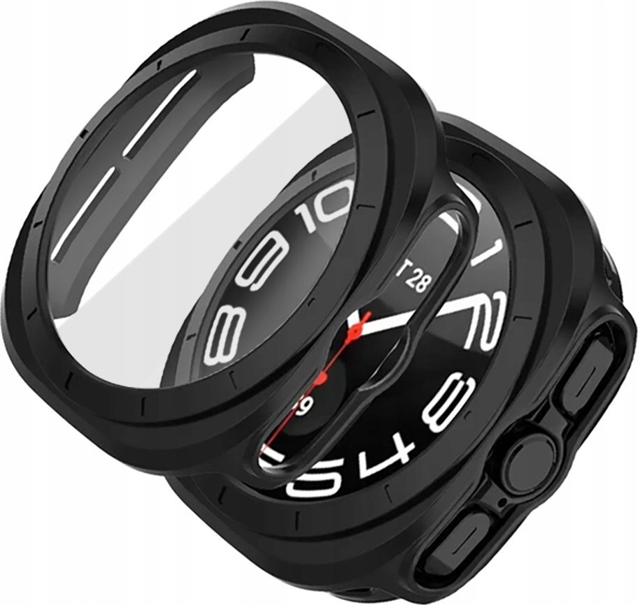 Mbulesë për orë Tech-protect DEFENSE360 për Samsung Galaxy Watch Ultra 47mm, xham i integruar, e zezë