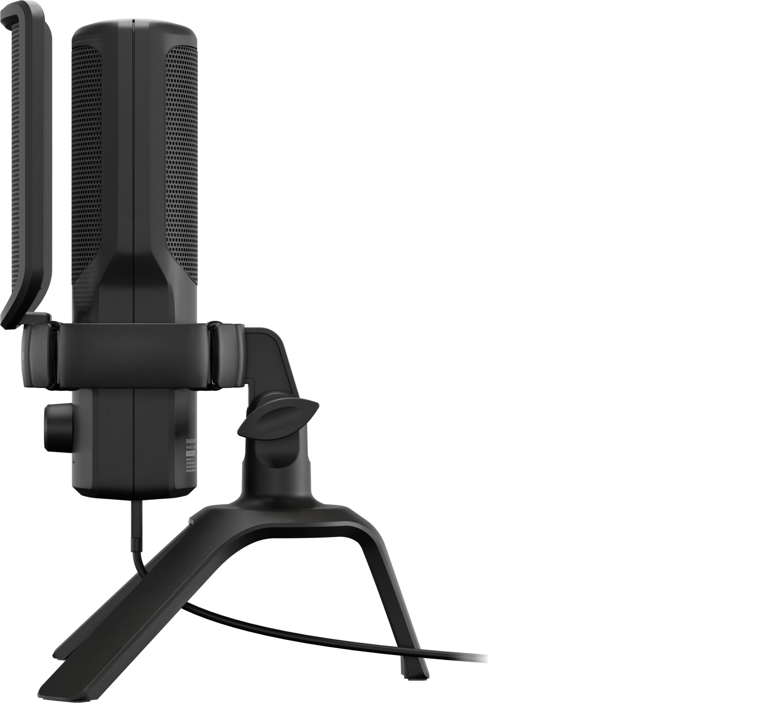 Mikrofon Genesis Radium 250, kondensator, me RGB, i zi