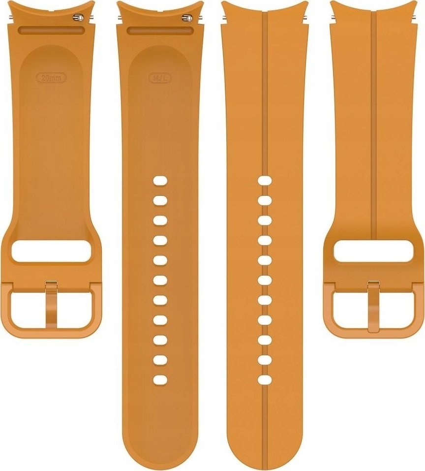 Rrip silikoni për smartwatch Samsung Galaxy Watch 4 5, unisex, i verdhë