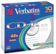 Set i CD-R Verbatim 43415, 700MB, 48x, 10 copë Set i CD-R Verbatim 43415, 700MB, 48x, 10 copë