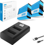 Karikues me dy bateri Newell DL-USB-C, për GoPro Hero 8, 1220mAh, i zi