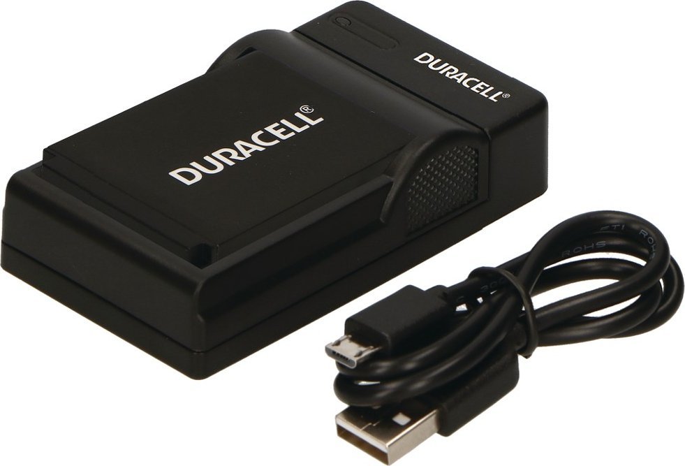 Ngarkues baterie Duracell DRCE12 LP-E12, me kabllo USB, i zi