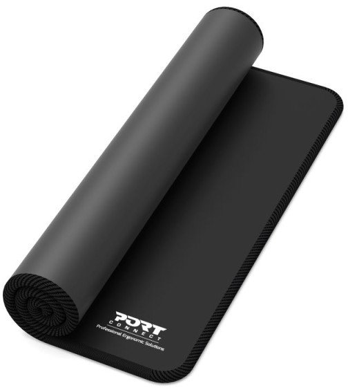 Mousepad PORT Designs Professional XL, 70 x 30cm, kundër rrëshqitjes, i zi