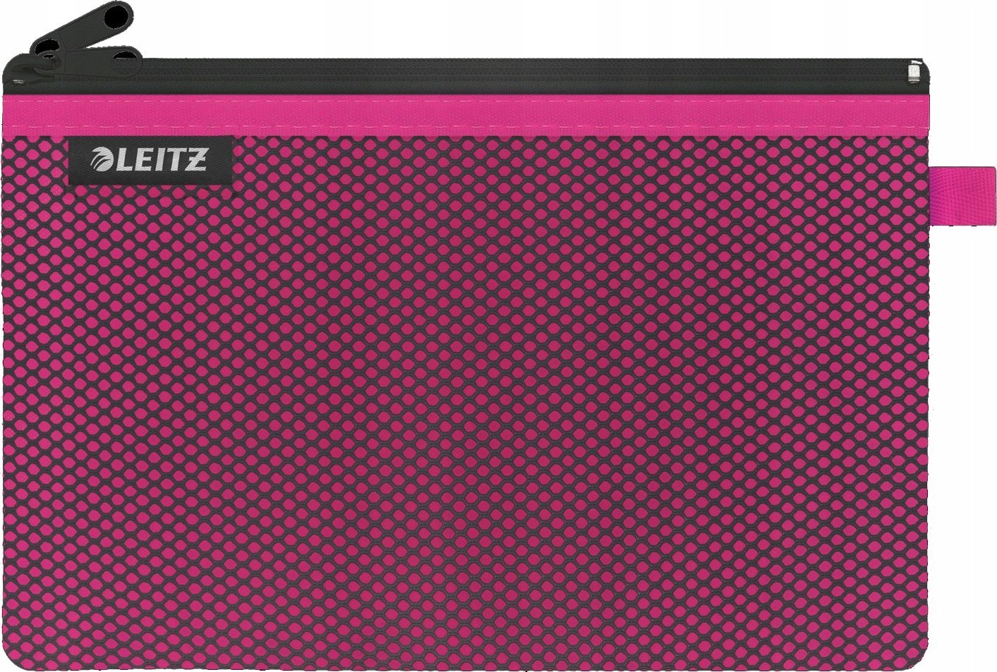 Кутија за пенкала Leitz WOW, 2 џеба, со патент, розова