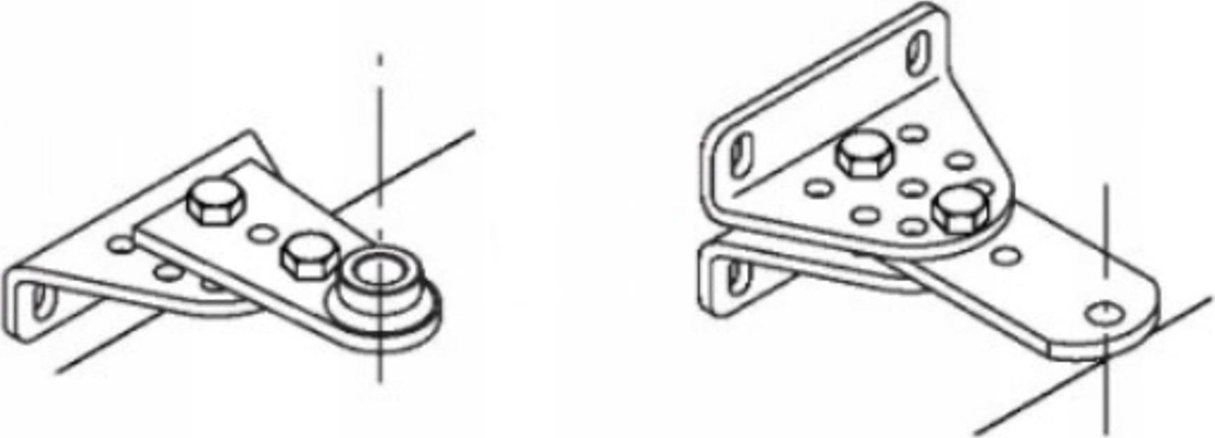 Кламер за монтирање Beninca B.SR за мотори BILL и BOB, челик 4mm, поцинкуван