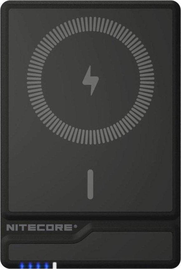 Power bank Nitecore NW5000, 5000mAh, karikim wireless magnetik 15W, i zi