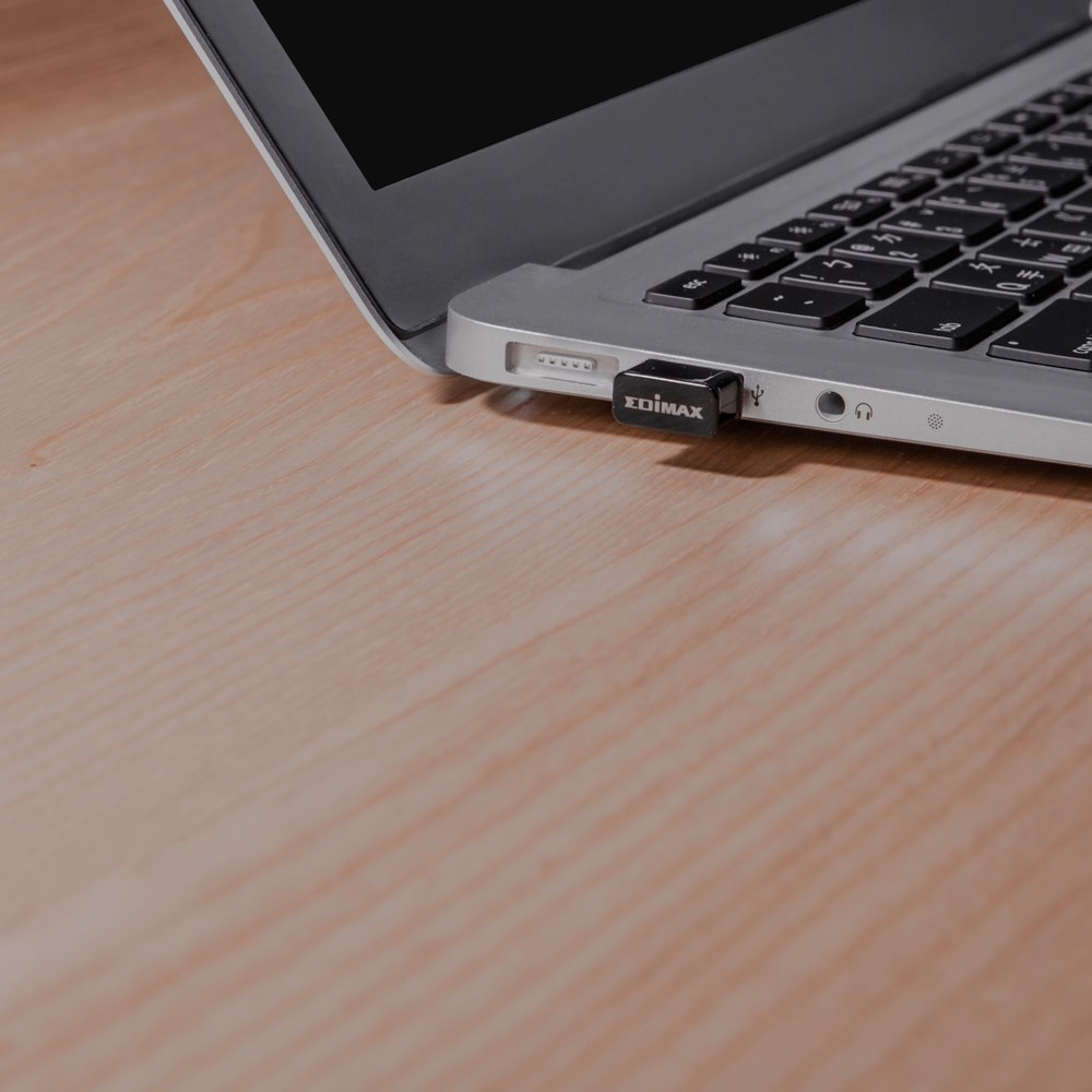Përshtatës Wi-Fi Edimax EW-7822ULC, USB-A, AC1200, i zi
