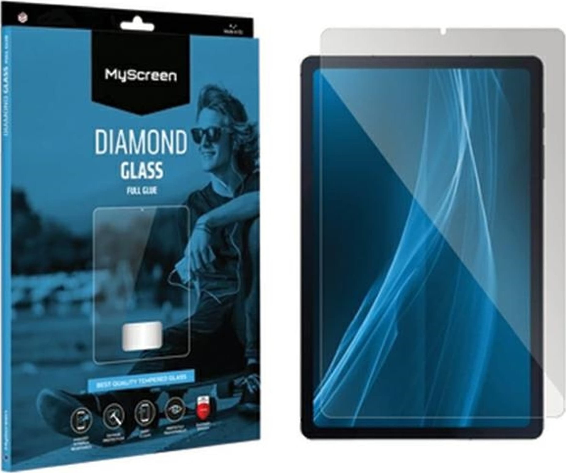Xham mbrojtës Ms Diamond Glass, për Samsung Galaxy Tab A9 8.7", xham i kalitur, transparant