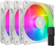 Вентилатори за куќиште Cooler Master SickleFlow Edge 120 ARGB, сет 3 парчиња, бели