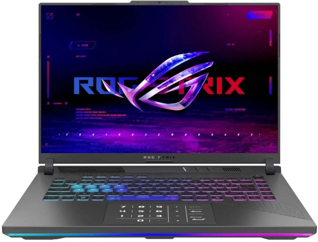 Laptop ASUS ROG Strix G16 G614, 16", AMD Ryzen 9 8940HX, 16GB RAM, 1TB SSD, NVIDIA GeForce RTX 5070 Ti, i hirtë errët